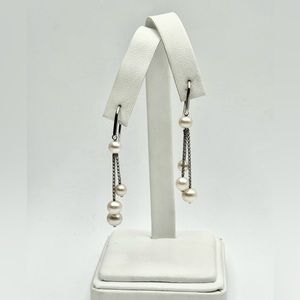 David Yurman Drop Earrings With Pearls